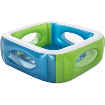 Детский надувной бассейн BESTWAY 168х168х56см с окошками Детский надувной бассейн BESTWAY 168х168х56см с окошками