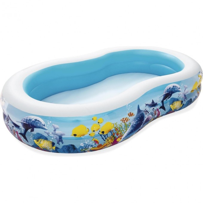 Детский надувной бассейн BESTWAY "ПОДВОДНЫЙ МИР" 262х157х46см 544л, от 3 лет 54118 BW