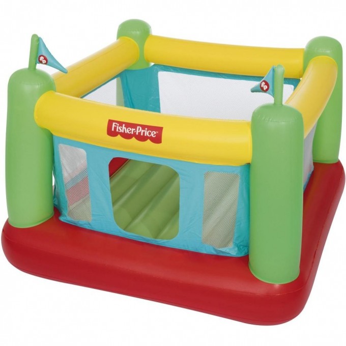 Игровой центр-батут BESTWAY "FISHER PRICE" 175х173х135 см, с мячами (50 шт), встроенный насос 220В, до 85 кг, от 3 лет 93533 BW