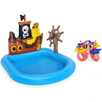Игровой центр BESTWAY 140х130х104см "Корабль" с осьминогом и кольцами, 84л, от 2 лет Игровой центр BESTWAY 140х130х104см "Корабль" с осьминогом и кольцами, 84л, от 2 лет