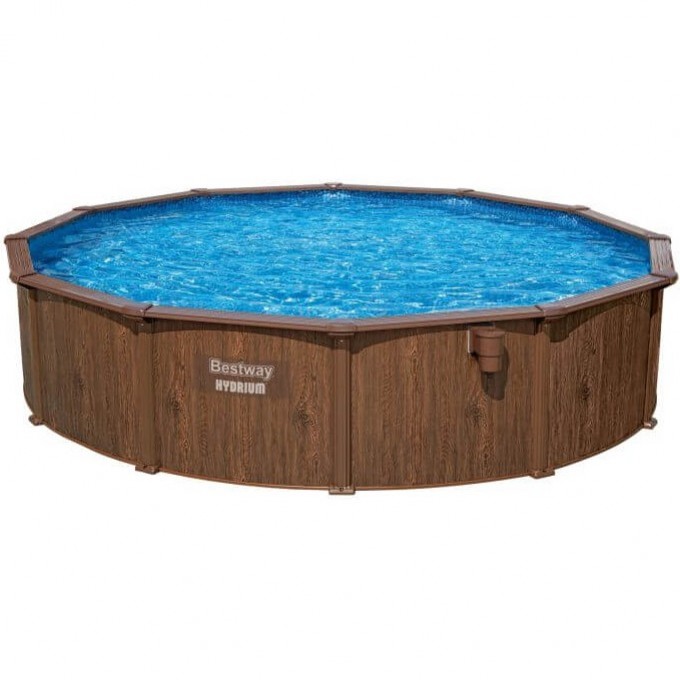 Каркасный бассейн BESTWAY 488х130см, композитный, 21490л + лестница 561CU BW