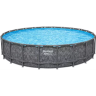 Каркасный бассейн BESTWAY APX 365 671х132см, песочный фильтр-насос, лестница, тент 561JZ BW