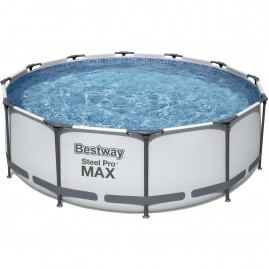 Каркасный бассейн BESTWAY STEEL PRO MAX 366х100см, 9150л + фильтр-насос 2006 л/ч, лестница