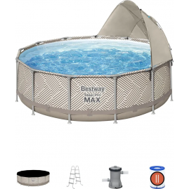 Каркасный бассейн BESTWAY STEEL PRO MAX 561FY 396x107см, 11133 л, фильтр-насос 2006 л\ч, лестница, тент, навес Каркасный бассейн BESTWAY STEEL PRO MAX 561FY 396x107см, 11133 л, фильтр-насос 2006 л\ч, лестница, тент, навес