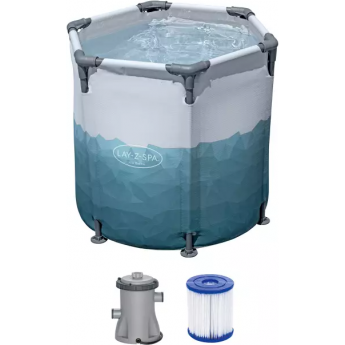Ледяная купель BESTWAY 6002K BW "GLACIAL DIP ICE BATH POD" 90х80см, 253л, фильтр-насос 1249л/ч, тент