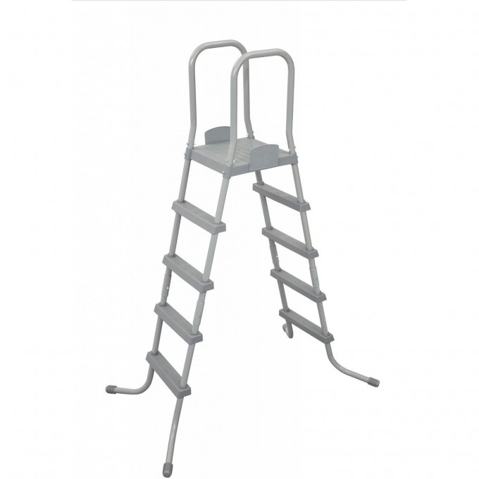 Лестница для бассейнов BESTWAY до 132см, 4 ступеньки, с площадкой 58337 BW