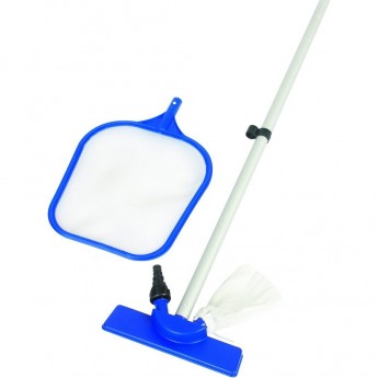 Набор для чистки бассейна BESTWAY (сачок, вакуумная насадка с мешком, ручка 167 см)