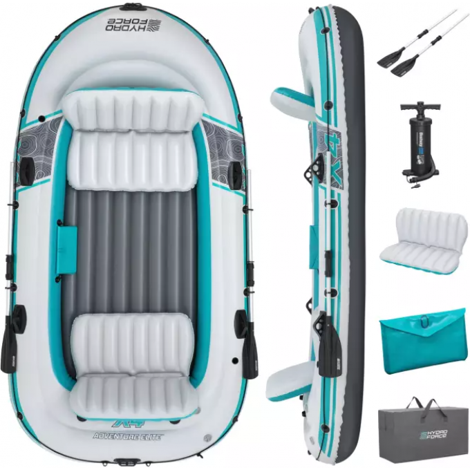 Надувная лодка BESTWAY ADVENTURE ELITE X4 RAFT SET 315х165 см (до 500 кг) 65158 BW