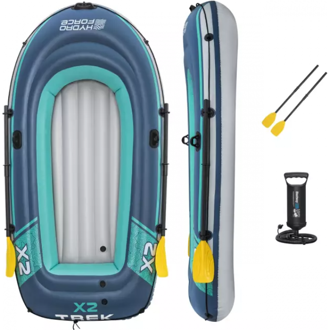 Надувная лодка BESTWAY TREK X2 RAFT SET 232х118 см (до 250 кг) 61153 BW