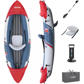 Надувной каяк BESTWAY RAPID X1 KAYAK SET 65176 BW 290х91см Надувной каяк BESTWAY RAPID X1 KAYAK SET 65176 BW 290х91см
