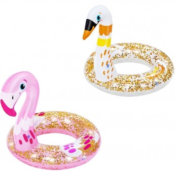 Надувной круг BESTWAY Мерцание 61х61/58см, 2 вида (Лебедь, Фламинго) Надувной круг BESTWAY Мерцание 61х61/58см, 2 вида (Лебедь, Фламинго)