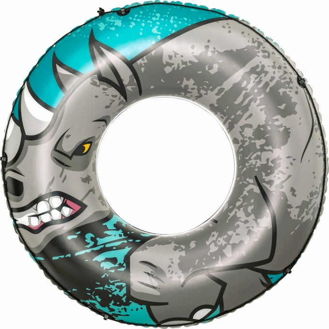 Надувной круг BESTWAY НОСОРОГ 119см со шнуром, от 12 лет 36108 BW CEPYII