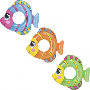 Надувной круг для плавания BESTWAY РЫБКИ 36111 81х76 см