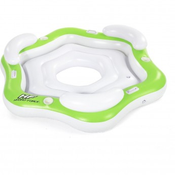 Надувной матрас-остров для плавания BESTWAY 199х176см для троих, с ручками и подстаканниками Надувной матрас-остров для плавания BESTWAY 199х176см для троих, с ручками и подстаканниками