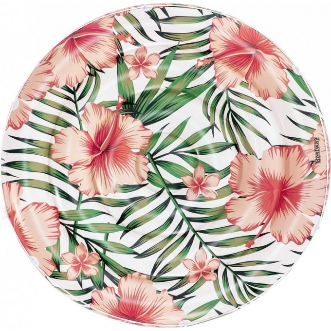 Надувной матрас-остров для плавания BESTWAY ТРОПИЧЕСКИЕ ПАЛЬМЫ 158см до 90кг 43410 BW