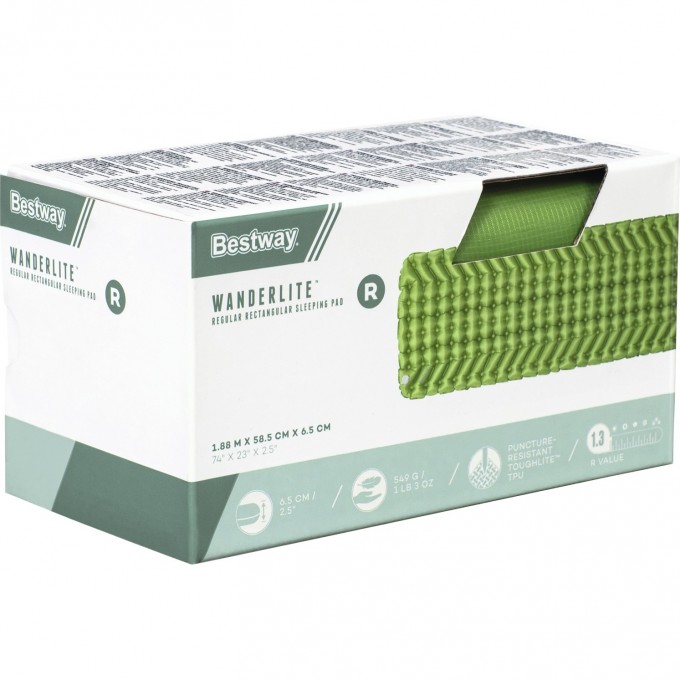 Надувной спальный коврик каремат BESTWAY WANDERLITE 69616 198x71x6.5см 69616 BW