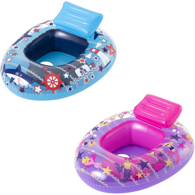 Надувные водные ходунки BESTWAY 76х65см со спинкой, 6-18 мес, 2 вида 34126 BW
